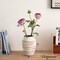 Uniquewise 8" Ceramic Rustic Vintage Decorative Vase Natural Pottery Jar for Fresh & Dried Flower Table Centerpiece Farmhouse Shelf Decor Living Room Accent Mantel Entryway Wedding & Housewarming Gift